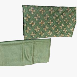2 Pieces Khaddar Embroidered Green Color Unstitched Suit by humaiza fabric