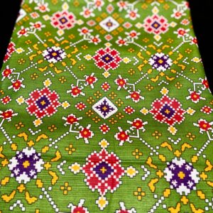 2 Pieces Dhanak Printed Unstitched green color Suit by humaiza fabric