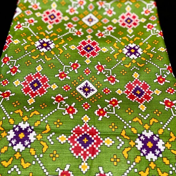 2 Pieces Dhanak Printed Unstitched green color Suit by humaiza fabric