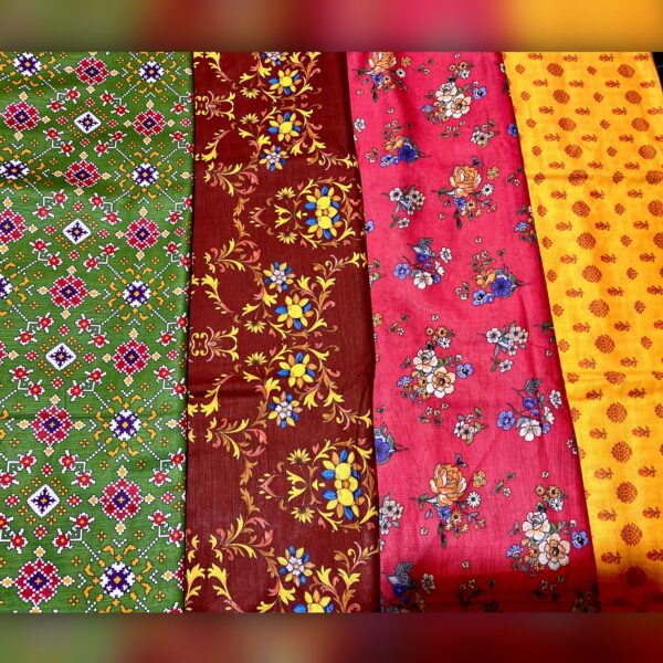 2 Pieces Dhanak Printed Unstitched Suit by humaiza fabric