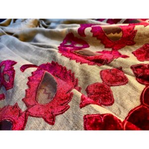 Embroidered Winter Woolen Shawl / Chaddar - Large