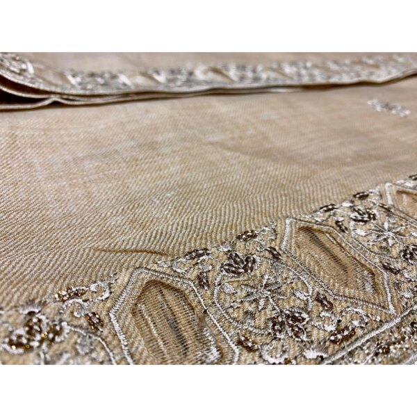 Border Embroidered Pashmina Shawl/Chaddar By Humaiza Fabric