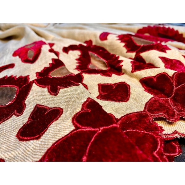 Embroidered Winter Woolen Shawl / Chaddar - Large