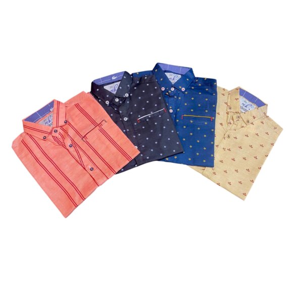 Printed Casual Shirts For Kids By Humaiza Fabric