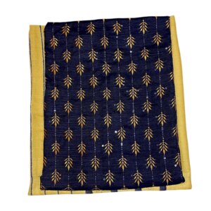 Ladies Unstitched Khaddar Embroidered Blue Suits By Humaiza Fabric