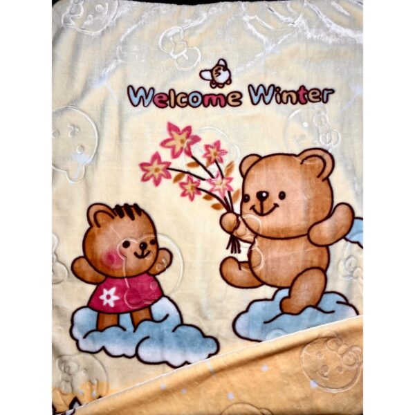 Teddy Bear Soft & Warm Baby Blanket By Humaiza Fabric