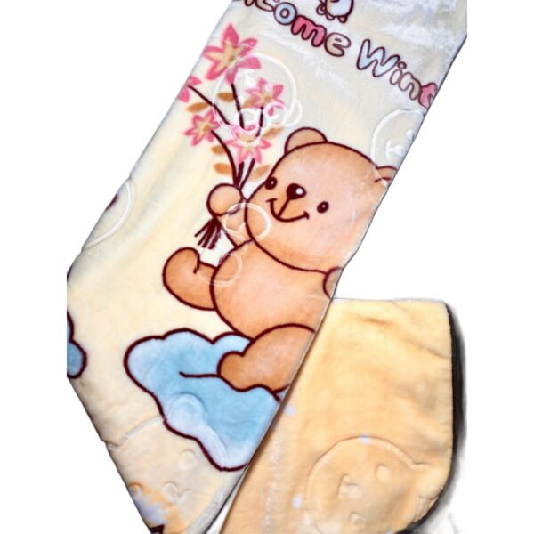 Teddy Bear Soft & Warm Baby Blanket By Humaiza Fabric