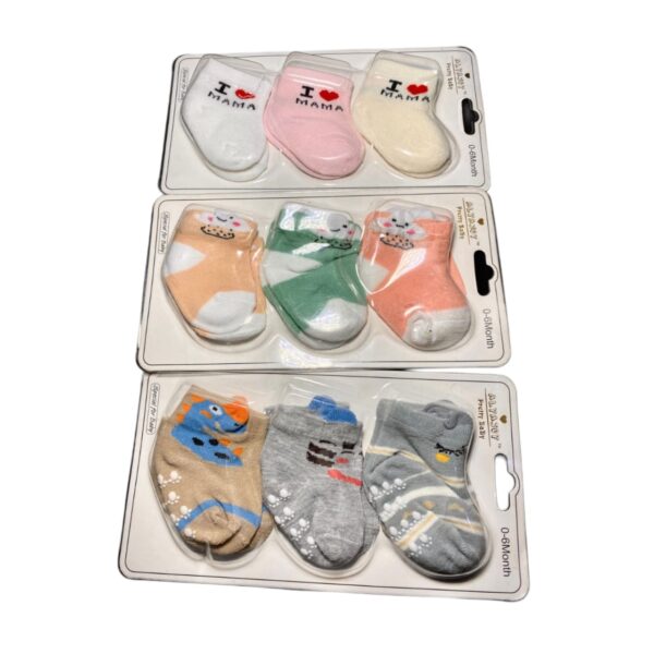Cute Baby Colorful Socks Pack Of 3
