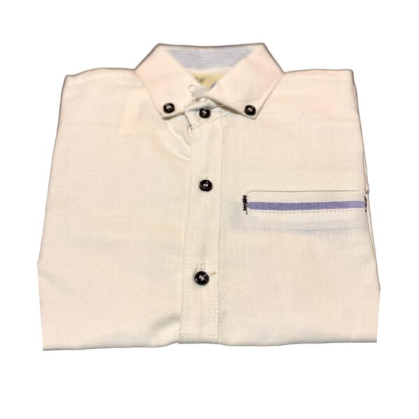 kids ivory color casual shirts by humaiza fabric